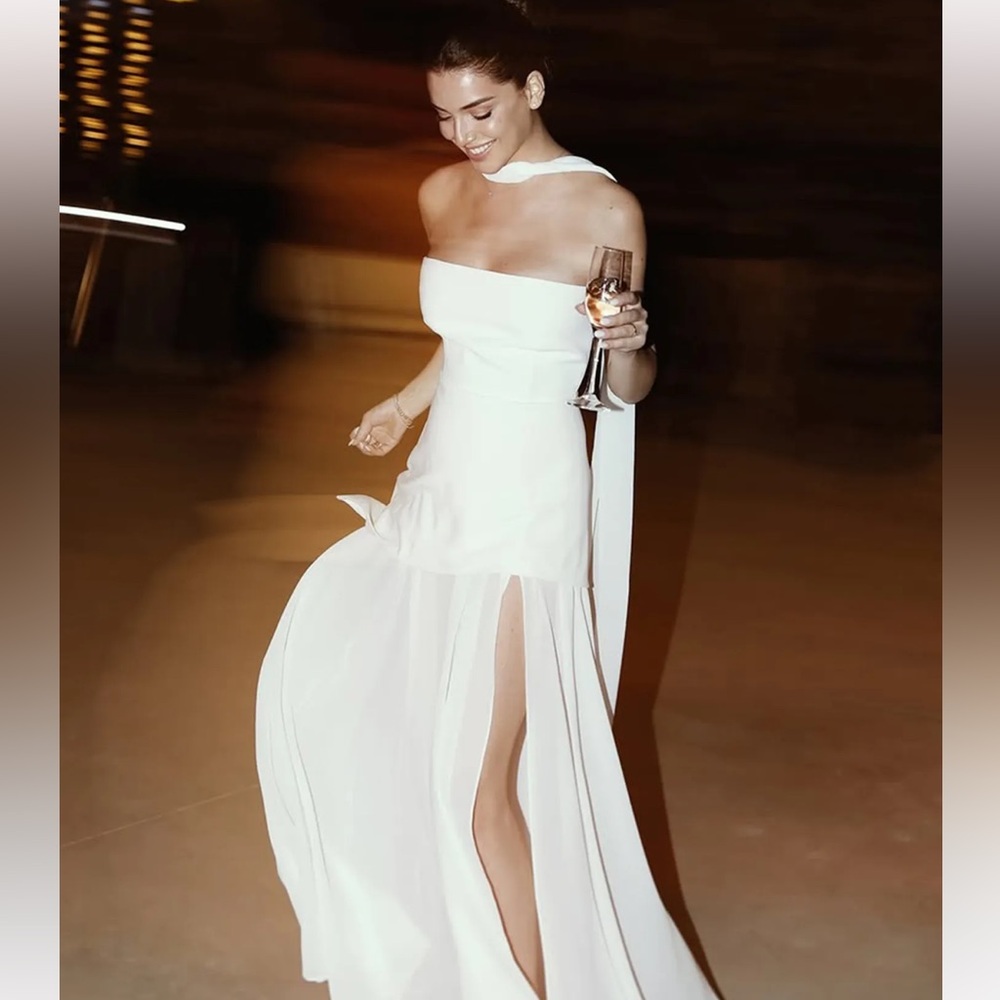 Sunfere Elegant White Evening Gown